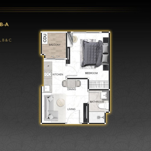 Zenith Pattaya, 1 Bedroom - 30 m²