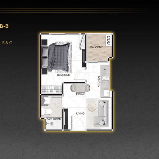 Zenith Pattaya, 1 Bedroom - 30 m²